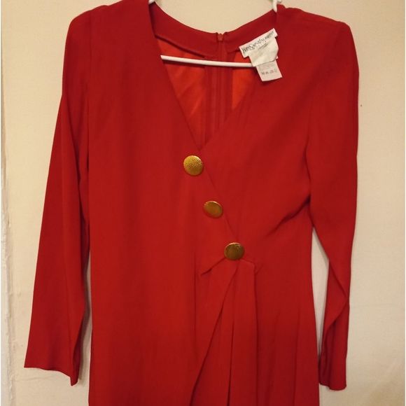 Vintage Yves Saint Laurent,size 8,color red..